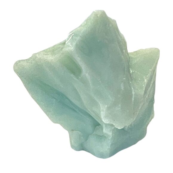 Mint Green Art Glass Cullet Glowing Manganese Slag Glass #5GL8 - Picture 6 of 8